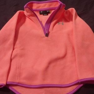 Under armour coral and purple pull over